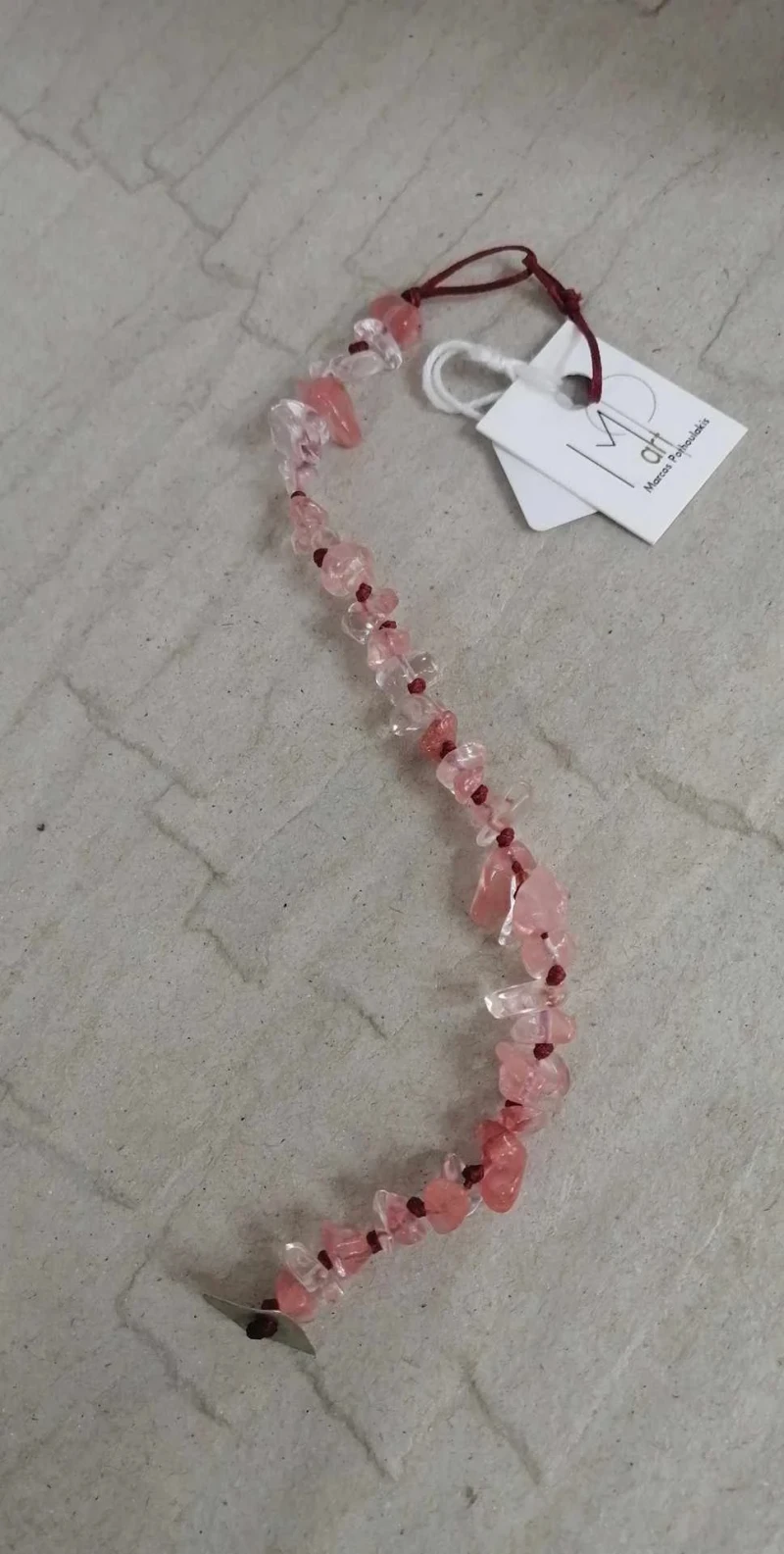 Pink Quartz Bracelet by Markos Pothoulakis